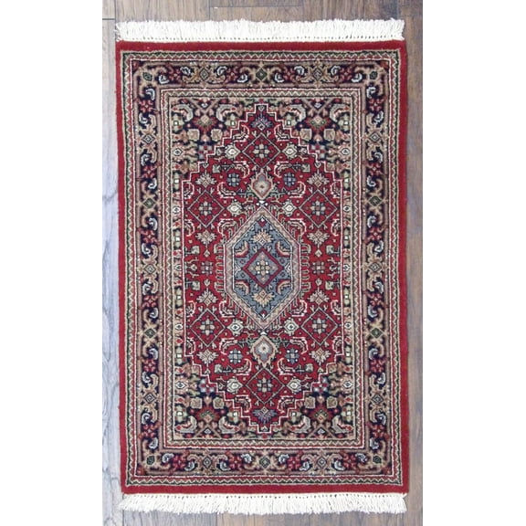 Wahi Rugs Hand Knotted Fine Persian Bidjar 2'0x3'0" -w11059
