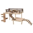 thumbnail image 2 of Hamster Wood Playground System, Environmental Safe Activity Hamster Living Climbing System  For Small Pets, 2 of 8