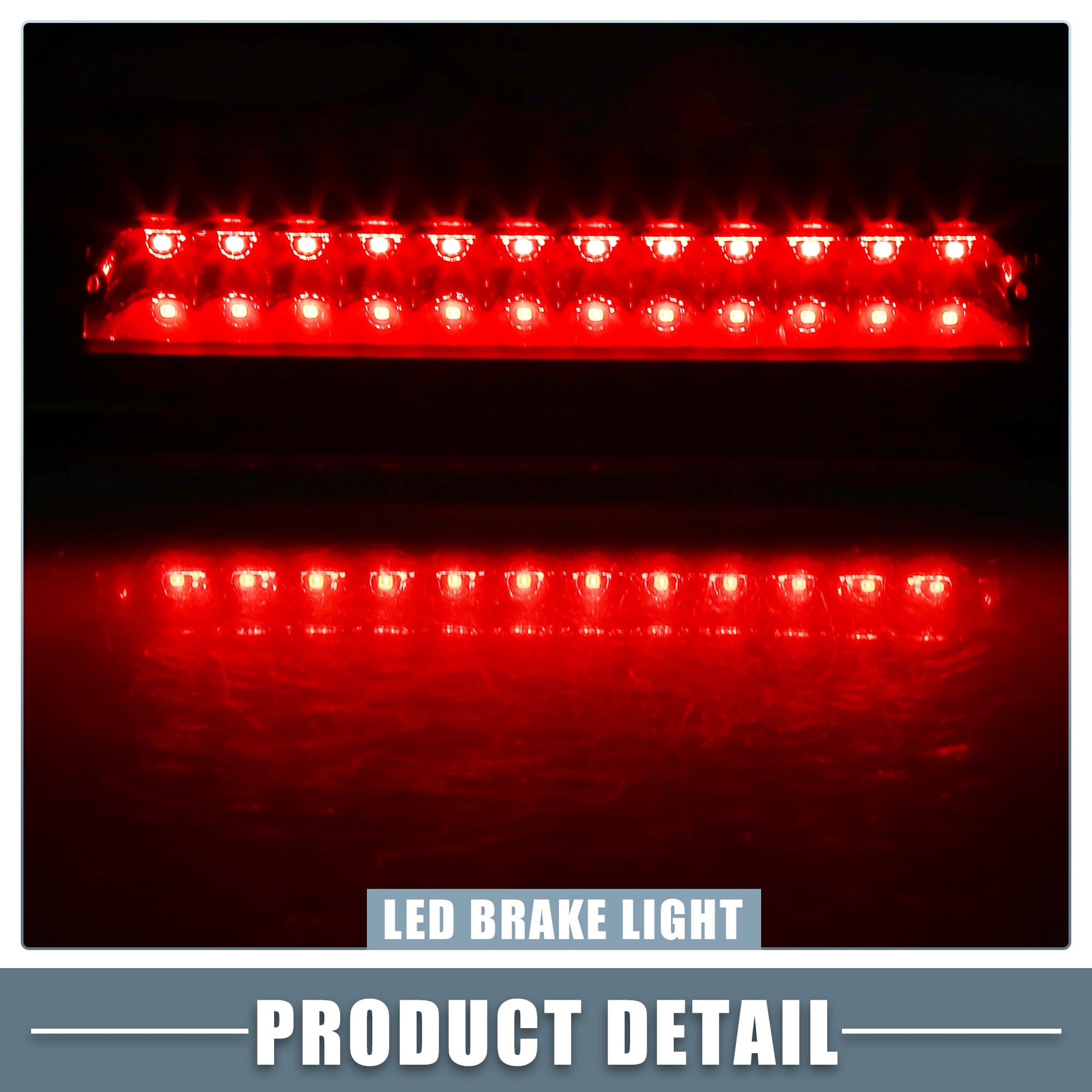 Unique Bargains LED Third Brake Stop Light for Ford Escape 2008-2012 Chrome Tone