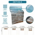 thumbnail image 7 of Hokiten Table Runners 48 Inches Long Dress Scarves, Ocean Farmhouse Kitchen/Dining Table Runner, Short Coffee Tablerunners, Summer Sandy Beach Blue Sky Coastal Waves 13x48 Inch, 7 of 7