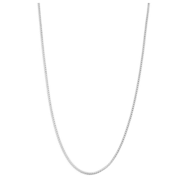 Sterling Silver Box Chain Necklace 1MM-3MM, Solid 925 Italy, 16-24 inch ...