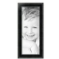thumbnail image 2 of ArtToFrames 7" x 18" Black Engraved Edges Picture Frame, 7x18 inch Black Wood Poster Frame (WOM-4055), 2 of 8