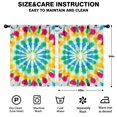 thumbnail image 2 of Blackout Kids Curtains,Colorful Rainbow Tie Dye Spiral Pattern Childrens Insulated Curtains Set Of 2,Bedroom Essentials,Toddler Room Decor 42"x54", 2 of 5