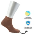 thumbnail image 4 of Cosyfeel® Women Loose Diabetic Socks | 4-Pair Neuropathy Ankle Socks for Ladies | Super Soft Eco-Friendly Thin Bamboo Material | Durable with Seamless Toe and Non-Binding Top | 4 Seasons, 4 of 7