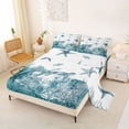 thumbnail image 2 of Erosebridal Sea Starfish Turtle Full Size Sheets,Summer Nautical Sealife Ocean Coral Bed Sheets 4-Piece, 2 of 6