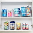 thumbnail image 6 of iDesign Plastic Stackable Pantry Bin with Handles, Set of 4, Clear, Made in USA, 6 of 7