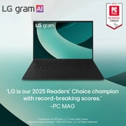 LG - gram 17 Touch Screen Laptop - Copilot+ PC - Intel Core Ultra 7 Series 2 with 32GB Memory - 1TB SSD - Obsidian Black