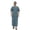 Navy, variant on Telankuip Traditional Arabic Long Shirts for Men Button up Crewneck Short Sleeve Loose Fit Comfortable Maxi Shirts with Chest Pocket Solid Color Casual Festival Outfit Navy XL