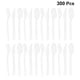 thumbnail image 5 of FELTECHELECTR 300 cubiertos desechables transparentes de plástico para fiestas, tenedores y cucharas para cumpleaños (100 unidades cada uno), 5 of 6