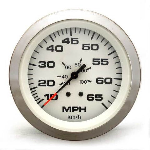 Teleflex Boat Speedometer Gauge 59713 | Lido 3 1/4 Inch Silver White