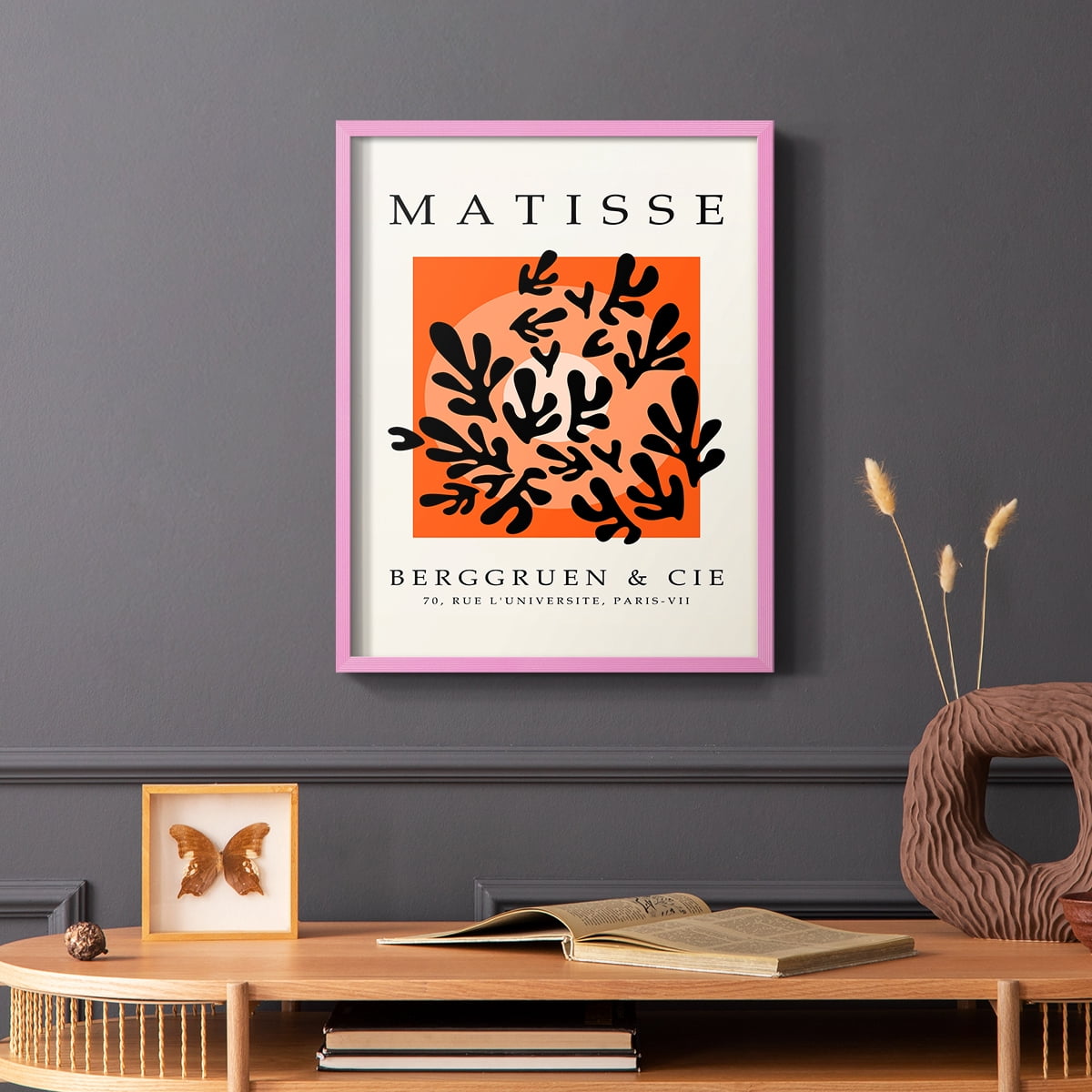 Matisse CXLV Framed Print in Pink Solid Wood 8 x 10 Framed Print
