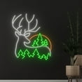 thumbnail image 2 of Handmadetneonsign Custom Christmas Deer Tree Neon Sign, Merry Christmas Tree Deer Led Sign, Happy, 2 of 5