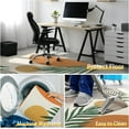 thumbnail image 6 of Office Chair Mat for Hardwood & Tile Floor,Boho Abstract Leaves 60"x48" Computer Chair Mat for Rolling Chairs Carpet, Under Desk Non Slip Gaming Rug, Low-Pile Rubber Backing Large Protector Mat, 6 of 6