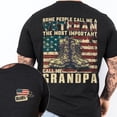 thumbnail image 3 of FLAGWIX Call Me Grandpa T-shirt, T-shirt Gifts For Grandpa, American Graphic Printed Tee, Veteran Grandpa T-shirt, 3 of 5