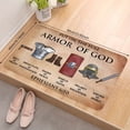 thumbnail image 2 of Non-Slip Rubber-Backed Washable Doormat with Ephesians 6:10 Armor of God Design, Christian Inspirational Indoor/Outdoor Mat, Durable Quick-Dry Non-Woven Fabric, 24"x16" & 30"x18" Sizes, 2 of 12