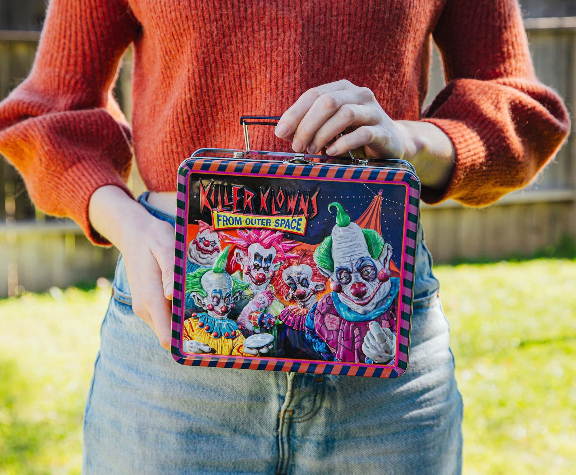 Killer Klowns From Outer Space Metal Tin Lunch Box | Toynk Exclusive