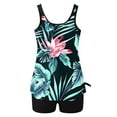 thumbnail image 5 of FDGIU ‌2025 Trendy Women's Floral Tankini Swimwear Set, Modest Athletic Bathing Suit with Shorts, Tummy Control Two Piece Swimsuits for Beach & Pool;High Waisted Swimsuit, 5 of 6