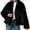 Black, variant on Coat for Women Stylish Winter Jacket for Women Cozy Short Coat with Fashionable Collar Design