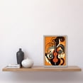 thumbnail image 2 of Abstract Guitar Graphic Music Poster Illustration Artwork Framed Wall Art Print A4, 2 of 4