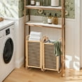 thumbnail image 4 of Danrelax Bamboo Laundry Hamper with Removable Liner Bag, 74L Premium Natural Bamboo Clothes Organizer for Bedroom or Bathroom, 4 of 8