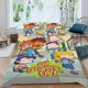 thumbnail image 2 of Todos Crecidos Conjunto de sábanas temático, trío de piezas, cómodo y amigable con la piel, diseño único, regalo de decoración para el hogar para familiares, amigos y fans,140cm *210cm, 2 of 6