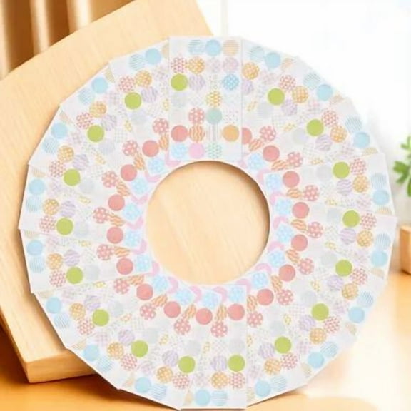 LULULION Assorted Color Hole Punch Reinforcement Stickers for Paper Repair and Decoration