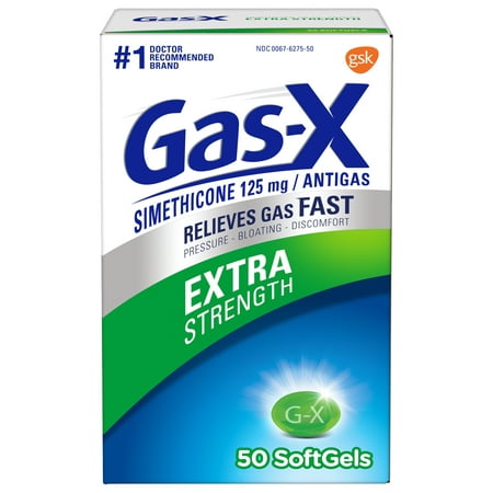 Gas-X Extra Strength Gas Relief Softgels, 50 (Best Way To Relieve Bloating And Gas)