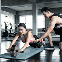 Worgeous Ab Wheel Workout Gym Equipment for Home Toddler Fitness Grey