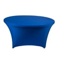 thumbnail image 3 of GUOOL Stretch Round Tablecloth Table Cover for Weddings Bars Party Outdoor DJ Blue 152x75cm, 3 of 9