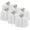 White, variant on Fitable 6 Pack  Round Tablecloths - 120 Inches in Diameter - Stain Resistant and Washable Table Clothes, Polyester Fabric Table Covers for Wedding, Party, Banquet, Formal Events
