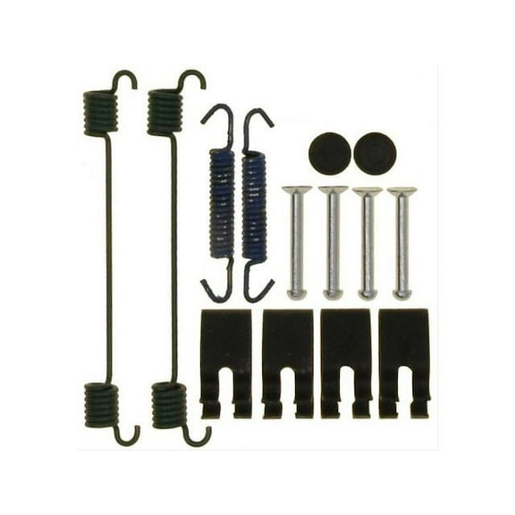 Rear Drum Brake Hardware Kit - Compatible with 2012 - 2017 Nissan Versa 1.6L 4-Cylinder 2013 2014 2015 2016