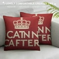 thumbnail image 3 of JEUXUS  Keep Calm Throw Pillow Cover  Motivational Quote Word Text Keep Calm and Carry Royal UK Crown Rectangle Pillow Cases Home Decorative  Cushion Cover for Bed Sofa, 3 of 5