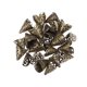thumbnail image 1 of 50 piezas de metal de filigrana de cono hueco flor tapa de cuentas para la fabricación de joyas de bricolaje 15 x 16 mm (Antibrass), 1 of 5