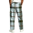 thumbnail image 5 of HAJWOH Mens Sweatpants Baggy Wide Leg Plaid Checkered Jogger Pants Men for Daily wear, 5 of 5