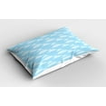 thumbnail image 2 of Ambesonne Blue Sky Pillow Sham 2 Pack, Dreamy Irregular Clouds, 30"x20", Seafoam Cadet Blue, 2 of 3