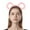 B, variant on Kokovifyves Clearance Sales!Women Winter Thick Plush Headband Round Bear Ears Makeup Hair Hoop Bandana Purple