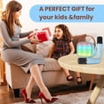 thumbnail image 5 of BONAOK Mini Karaoke Machine, Portable Karoke Speaker with 2 Wireless Microphones for Kids 4-12 Years Old Birthday Gift, 5 of 8