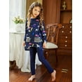 thumbnail image 5 of Oudiya Little Girls Cute Clothing Set Long Sleeve Tops and Leggings 2 Piece Pants Set with Pockets, 5 of 6