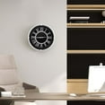 thumbnail image 5 of Costway 13.5 Inch Silent Wall Clock with Silver Frame Silver Roman Number Glass Cover, 5 of 9