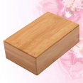 thumbnail image 2 of 1PC Natural Bamboo Yoga Brick Yoga Dance Training Practice Auxiliary Tool Wooden Brick for Home Fitness, 2 of 3
