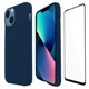 thumbnail image 1 of Funda Molan Cano Para iphone 13 Mini Super Fit Rigida color Azul Mas Mica 9d Molan Cano Slim Case, 1 of 6