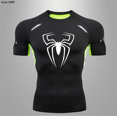 thumbnail image 1 of Spider Men Sports Rashgard Long Sleeves T Shirt Print Compression Men Running Shirt MMA Workout Bodybuilding Quick-Dry T-Shirts 11 Asian size-3XL, 1 of 5