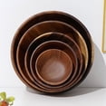 thumbnail image 1 of Cuenco de madera de acacia ENTASSER estilo restaurante cuenco grande para ramen, 1 of 4