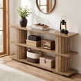 thumbnail image 2 of Tribesigns 63" Farmhouse Console Table, Long Sofa Table With 3-Tier Shelves For Living Room, Entryway, 2 of 6