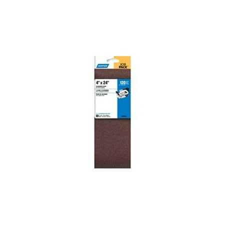 

Norton 02068 3X 4 By 24 Inch Aluminun Oxide Sanding Belts 120 Grit Fine 5 Pack