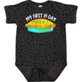 thumbnail image 3 of Inktastic My 1st Pi Day Blue Green Pie Pan Pun Boys or Girls Baby Bodysuit, 3 of 5