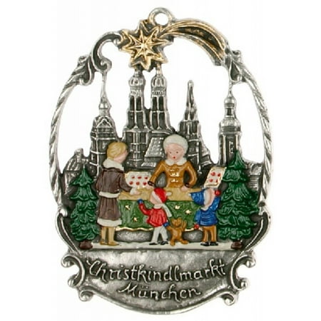 Pewter Christmas Decorations - Christmas Market Munich Germany German Pewter Ornament Decoration Made Germany