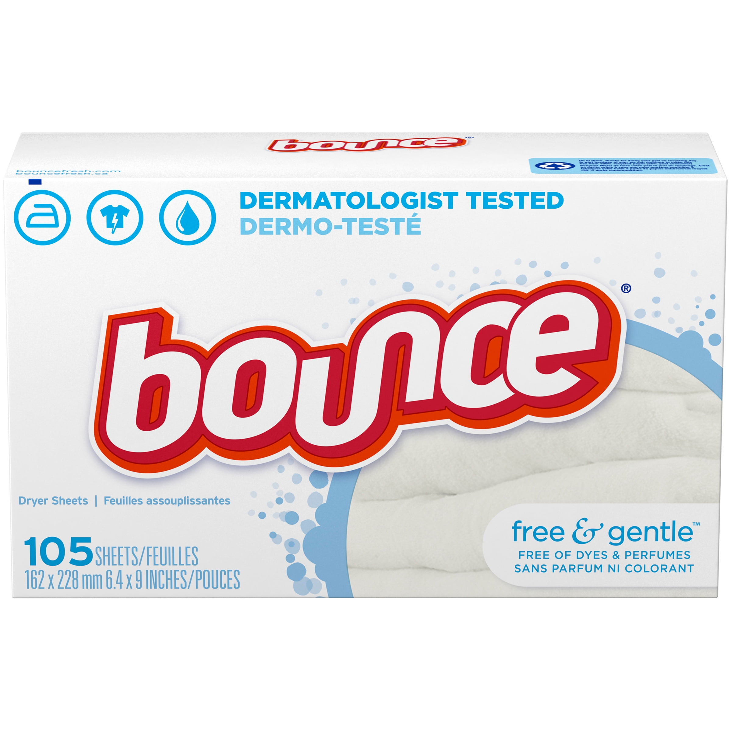 Bounce Free & Gentle, Fabric Softener Sheets, 80 Count