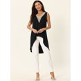 thumbnail image 4 of DARING DIVA High Low Asymmetrical Sleeveless Top M Black, 4 of 6