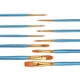 thumbnail image 5 of Juego de 10 pinceles para pintar, pinceles planos de acuarela azules, kit de pintura, 5 of 7